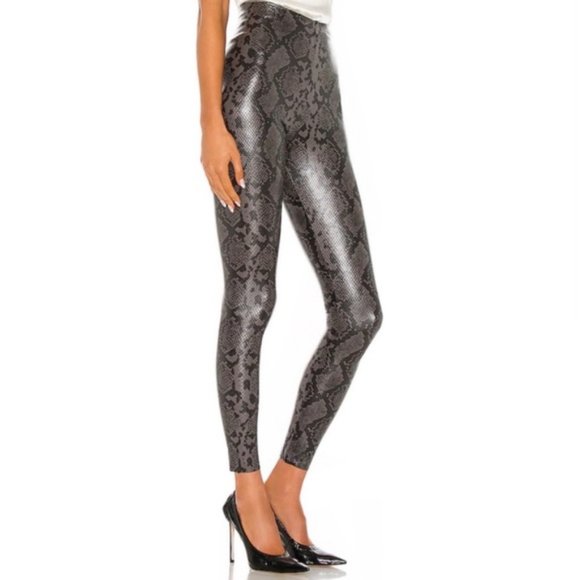 Commando Faux Leather Snake Print Leggings - Picture 2 of 5